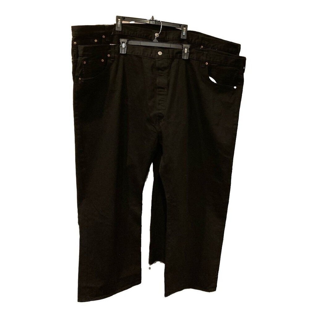 [BUNDLE OF 2] Men's Levi's 501 Jeans Original Stretch Black Size 58x28 NWT